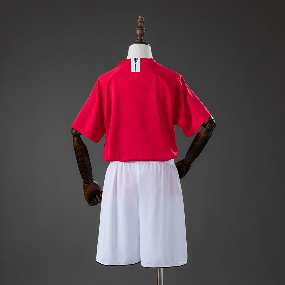 Camiseta + Short Manchester United Local 07/08 Niños