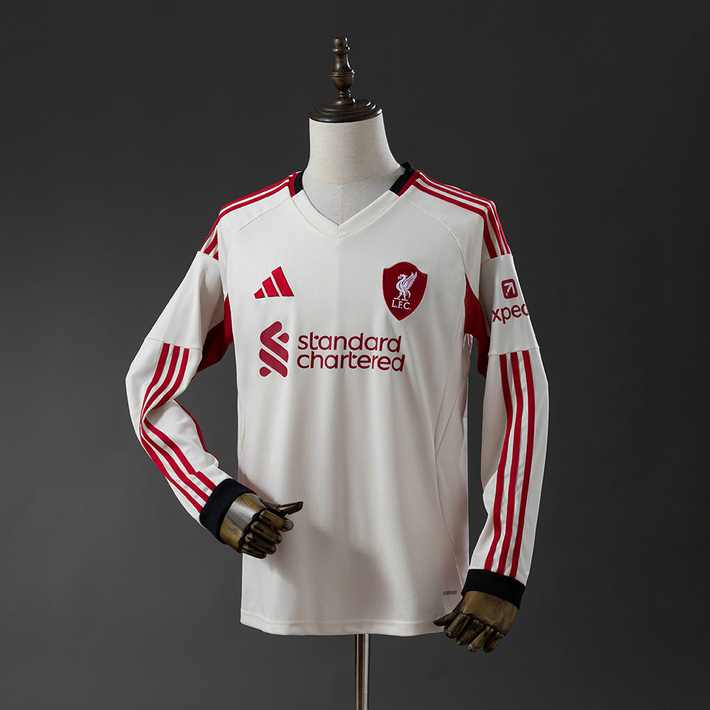 Camiseta Liverpool Visitante 25/26 Adultos Manga Larga