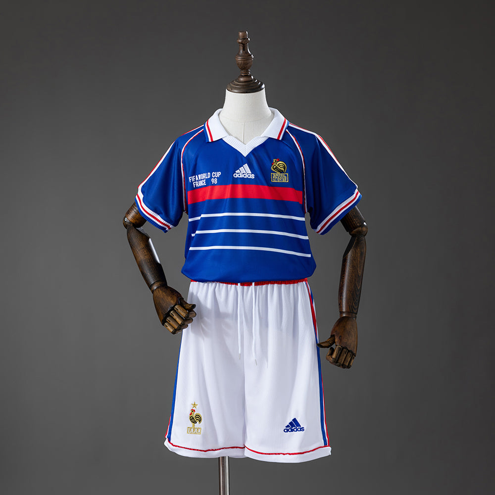 Camiseta + Short Francia Local 1998 Niños